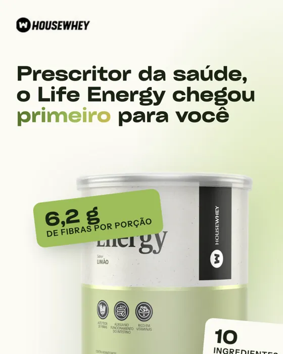Landing page Life Energy da Housewhey no celular