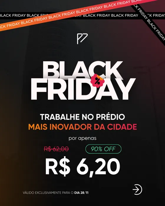 Anúncio Black Friday do P7 Criativo